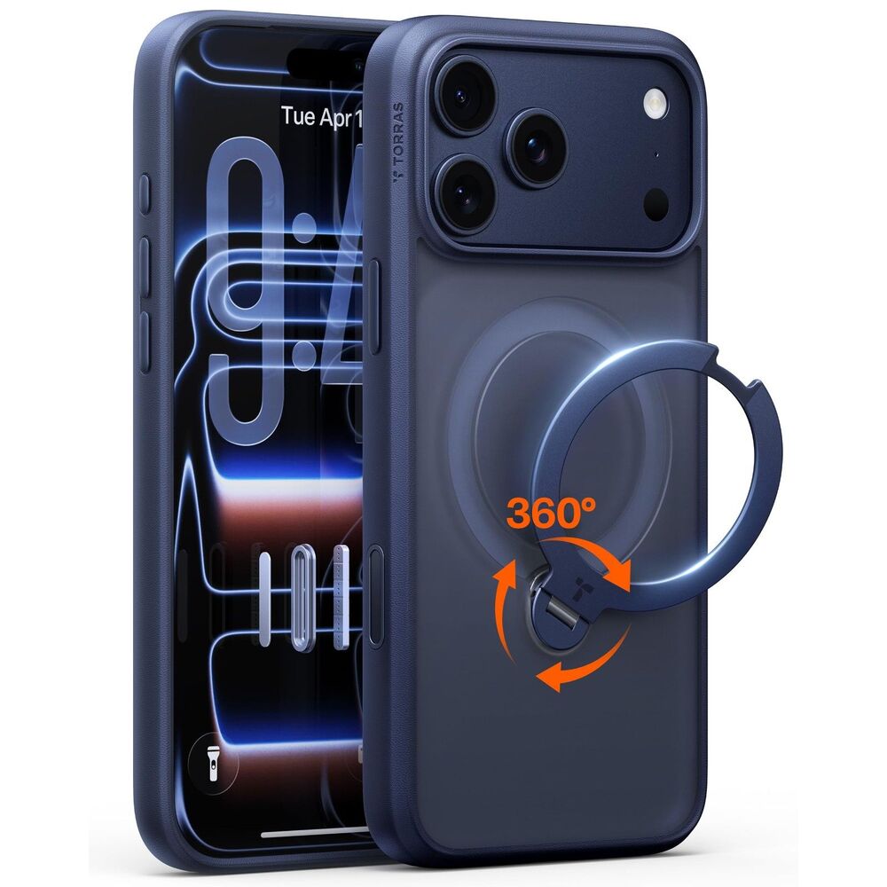 Phone Case for iPhone 17 Pro, Fit for MagSafe (Deep Blue)